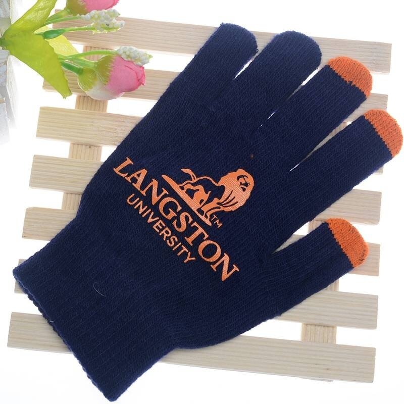 Touch Screen Gloves Manufacturer - Acrylic Knitted for Adults Winter Outdoor with Logo
