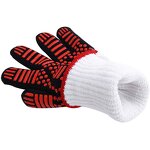 BBQ Gloves Manufacturer - Extreme Heat Resistant Red 13" Extra Long Sleeve Non Slip Kitchen