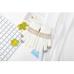 Winter Gloves Manufacturer - Customized Knitted with Jacquard Design Windproof Touch Screen