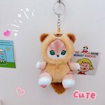 Plush Keychain Manufacturer - Cute Animal Transformation Shark Cat Kitten Couple