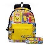School Backpack Manufacturer - Pokemon Pikachu Pen Bag Kit for Students
