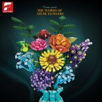 Building Blocks Set Manufacturer - 11001 Simulation Bouquet Model with Vase