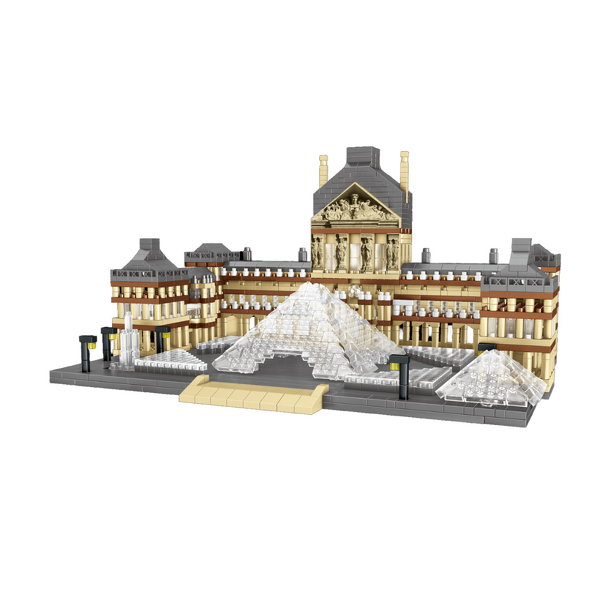 Architecture Model Building Blocks Manufacturer - Louvre Palace 3377 Pieces Educational