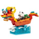 Building Block Set Manufacturer - Panda Langlang Zhou Cartoon National Trend Figurine