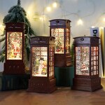 Christmas Decoration Manufacturer - Crystal Ball Tree Light Phone Booth Music Box