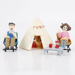 Action Figure Manufacturer - 5 New Camping Boxes Crayon Shin-chan Cartoon Model