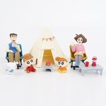 Action Figure Manufacturer - 5 New Camping Boxes Crayon Shin-chan Cartoon Model