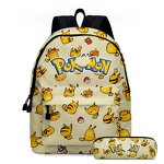 School Backpack Manufacturer - Pokemon Pikachu Pen Bag Kit for Students