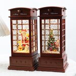 Christmas Decoration Manufacturer - Crystal Ball Tree Light Phone Booth Music Box