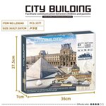 Architecture Model Building Blocks Manufacturer - Louvre Palace 3377 Pieces Educational