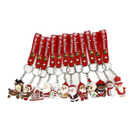 Christmas Keychain Manufacturer - 3D Cartoon Snowman Wristband Soft Rubber Pendant