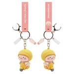 Keychain Manufacturer - Cartoon Anime Pig Light PVC Soft Rubber Car Bag Charm