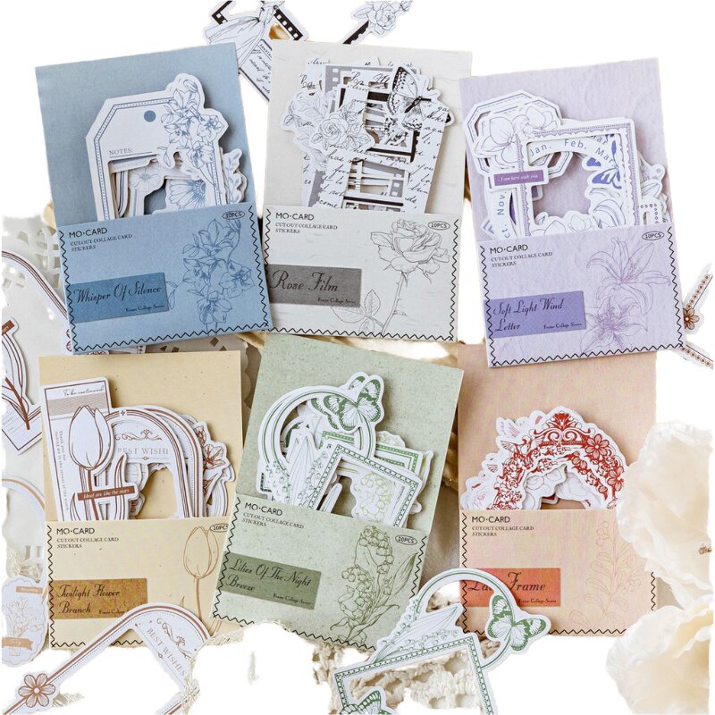 DIY Stickers Manufacturer - Frame Collage Series 10 Pack 6 Styles Hollowed Out