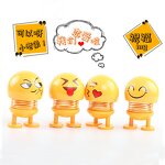 Head Shaking Doll Manufacturer - Spring Car Jewelry Ornament Smiley Face Emotion