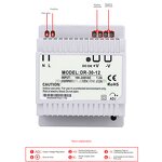 Switching Power Supply Manufacturer - Factory Price Hot Sale DR-30 12/24/48V 30W DC DIN Rail Power Supply