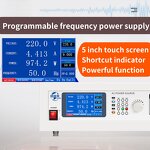 AC Power Supply Manufacturer - 350VA 500VA 1000VA Adjustable Frequency High Voltage Bench Single Phase Programmable