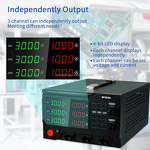 DC Power Supply Manufacturer - 15V 5A Programmable Triple Switching Adjustable Dual Output 1A 12V Variable for Lab Use