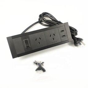 Australia Standard Recessed Desktop Power Unit Manufacturer - Furniture Mounted Socket Outlet with USB for Desk