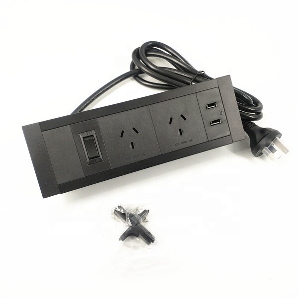Australia Standard Recessed Desktop Power Unit Manufacturer - Furniture Mounted Socket Outlet with USB for Desk