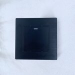 Black Aluminum Alloy Single Control Touch Panel Manufacturer - Push Button Smart Modern Electric Wall Switch for Home