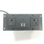 US Power Desk Mounted Electrical Socket Manufacturer - Outlet Flush Mount with USB Type-C Recessed Desk Power Socket Tabletop Socket