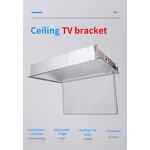 32-75 Inch TV Exclusive High-end Central Control Electric Pop-up Ceiling TV Lift Manufacturer - Flip-up Ceiling TV Mount for Meeting Room