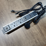 3 Power Outlet Rack Mount PDU Socket Manufacturer - Aluminum Alloy Universal Power Distribution UK PDU Socket 13A with RJ45