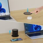 US Smart Pop-up Outlet Manufacturer - Countertop Receptacle Power Strip with 4 AC Outlet Hydraulic Pop-up Lifting Tower Wireless Socket