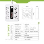 High Power Universal Outlet Manufacturer - All Outlets Can Be Customized 65W USB Rapid Charger Type-C Extension Power Strip