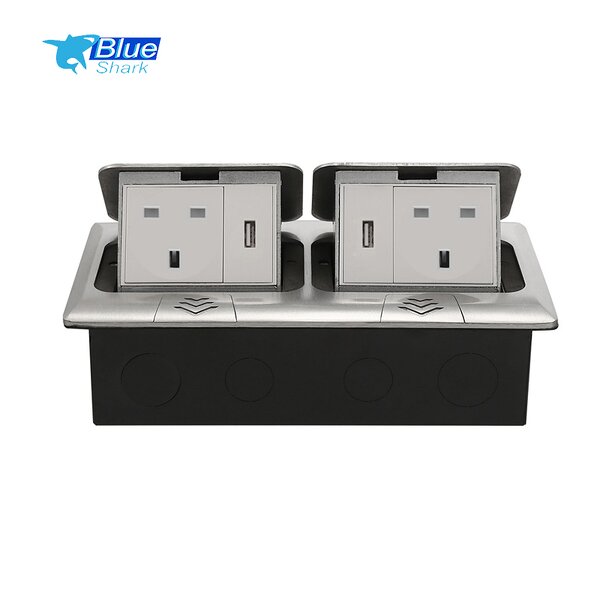 Floor Socket Box Manufacturer - EU USA UK South Africa Dual Pop-Up Socket Power Grounding Socket Outlet