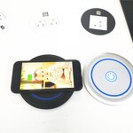 100MM 15W Fast Wireless Charger Manufacturer - Universal Power Outlet Hidden in Tabletop Kitchen Worktop Motorized Pop-up Tower Socket