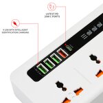 Universal Power Outlet Manufacturer - PD20W QC3.0 Charger Surge Protector Power Strip with USB 4 Outlet Power Socket Type-C Extension Socket