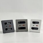 Innovative 2025 Multifunctional USB Socket Manufacturer - with Charging Line 20W Type-C Power Outlet Panel Wall Socket