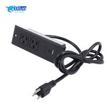 Outlet with USB Fast Charge Manufacturer - US Power Strip Office Furniture Hidden Recessed Mounted Rectangular Socket USB-C