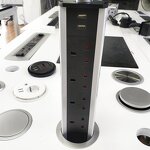 Electrical Manual UK Power Tabletop Pop-up Tower Socket Manufacturer - Hidden Concealed UK Standard Extension Retractable Kitchen Sockets Out