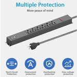 PDU Rackmount Receptacles Manufacturer - Safety Controls Power Outlets 19" Power Strip with USB