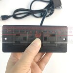 Two Outlet Furniture Recessed Power Strip Manufacturer - Black Mini Power Unit 2 USA Outlet for Kitchen Cabinet and Hotel Room