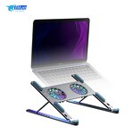 Aluminum Adjustable Laptop Stand Manufacturer - for Laptop Computer PC Netbook Tablet Support Notebook Stand Cooling Fan Pad Laptop Holder Base