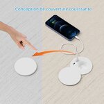 EU Circular Desktop Tabletop Socket Manufacturer - NFC ABS Material Waterproof Cover USB A+C Power Outlet