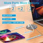 Embedded Desktop Power Grommet Manufacturer - Wholesale 65W USB Socket Mini Round Desk Grommet Power Socket