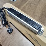 3 Power Outlet Rack Mount PDU Socket Manufacturer - Aluminum Alloy Universal Power Distribution UK PDU Socket 13A with RJ45