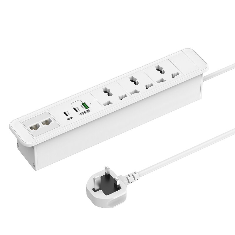 Universal Power Strip Manufacturer - USB Port Type G Plugs and Sockets Furniture Hidden Power Outlet Desk Power Outlet Recessed