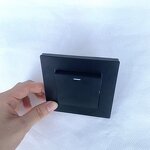 Black Aluminum Alloy Single Control Touch Panel Manufacturer - Push Button Smart Modern Electric Wall Switch for Home