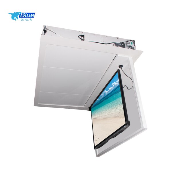 32-75 Inch TV Exclusive High-end Central Control Electric Pop-up Ceiling TV Lift Manufacturer - Flip-up Ceiling TV Mount for Meeting Room