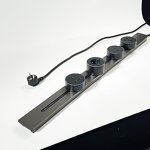 Power Track Electrical Power Socket Manufacturer - Removable Power Track Railing Tabletop 16A CE Charging Blue Shark