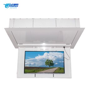 Motorized Remote Control Drop Flip Down Ceiling TV Stand Manufacturer - New Product Stainless Steel 32-65 Inches