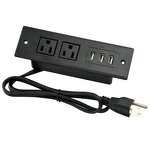 Tabletop Recessed Power Strip Socket Manufacturer - Flush Insert Table Mounted for Tabletop Sofa Cabinet Nightstand Socket