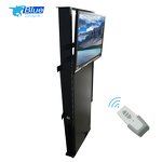 Motorized LCD TV Lifter Manufacturer - New Design Remote Control Electric Office Cabinet Hidden TV Lift Cabinet 32-70 Inch TV Telescopic Stand