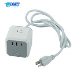 Power Cube Extended USB Power Socket Manufacturer - USA Plug 4 Ways Sockets with 3 Built-In USB Charger 5V 1.5m Cable Length