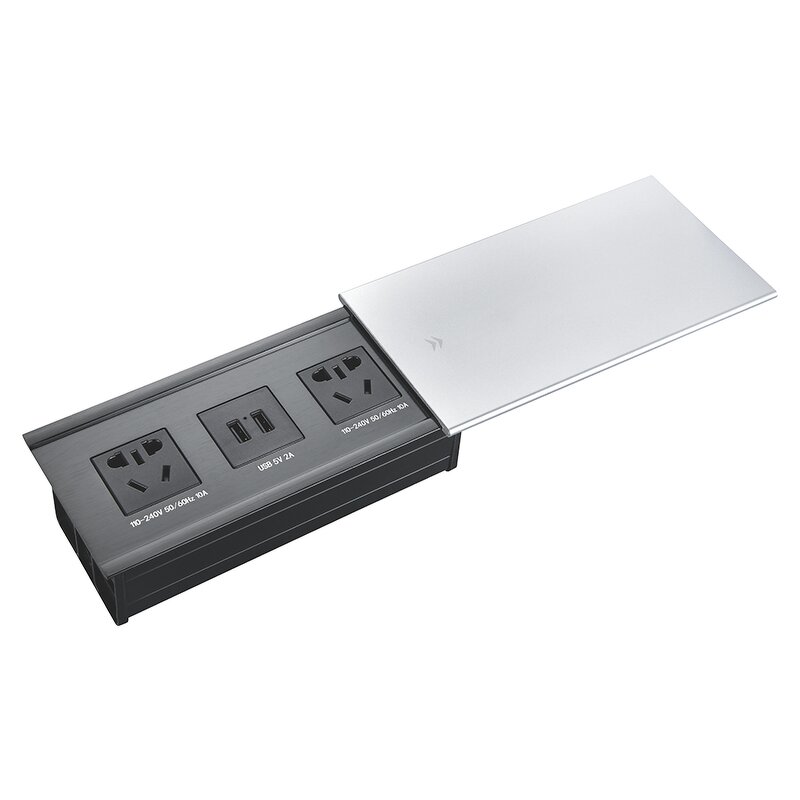 Sliding Socket Manufacturer - UK US Power USB VGA Plug USB Table Top Meeting Office Table Socket